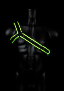 Gladiator Harness - GitD - Neon Green/Black - S/M