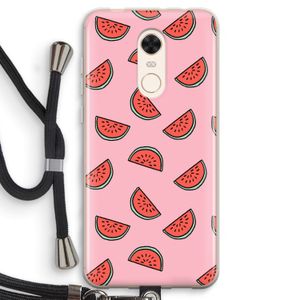 Watermeloen: Xiaomi Redmi 5 Transparant Hoesje met koord