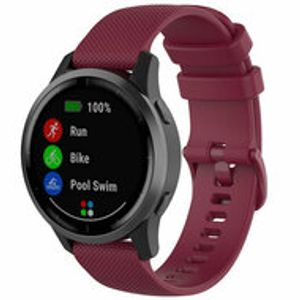 Sportband met motief - Wijnrood - Samsung Galaxy Watch - 42mm