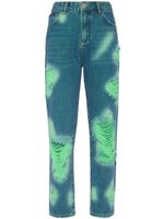 Philipp Plein jean à imprimé tie-dye - Bleu