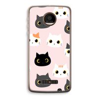 Katten: Motorola Moto Z Force Transparant Hoesje