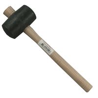 Melkmeisje Rubber hamer 55 mm hard rubber vlak - MM782055