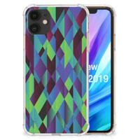 Apple iPhone 11 Shockproof Case Abstract Green Blue