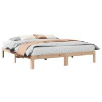 Bedframe zonder matras massief grenenhout 160x200 cm