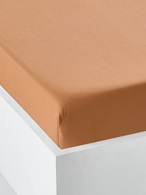 Effen jersey hoeslaken van Oeko-Tex® hazelnoot