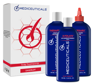Mediceuticals Scalp Therapies Scalp Treatment kit Dandruff (X-Folate) 750ml | Anti-Roos