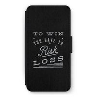Risk loss: iPhone 11 Pro Max Flip Hoesje