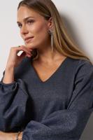 Claudina sparkle top - dark blue/silver - 13327 Claudina sparkle top - dark blue/silver - 13327