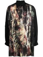 Yohji Yamamoto chemise A-Mythology à manches longues - Noir