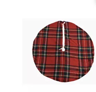 Kerstboomrok Ruit Fluweel - Ø100 cm - Decoris