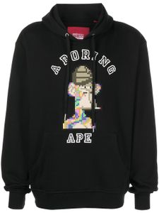 Mostly Heard Rarely Seen 8-Bit hoodie A Boring Ape imprimé - Noir