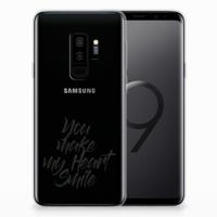 Samsung Galaxy S9 Plus | Siliconen hoesje | met naam Heart Smile