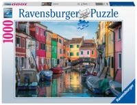 Ravensburger puzzel 1000 stukjes Burano ItaliÃ« - thumbnail