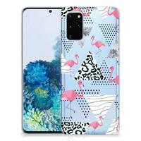 Samsung Galaxy S20 Plus | TPU Hoesje | Flamingo Triangle