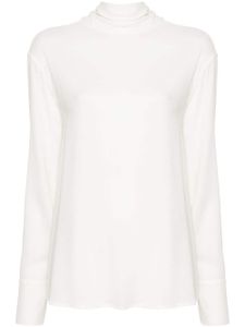 Fabiana Filippi blouse à col roulé - Blanc