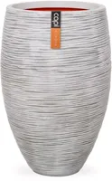 Capi nature elegant deluxe rib nl kunststof vaas 40x60 cm ivoor