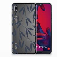 Huawei P20 Pro | TPU Case | Leaves Blue