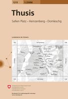 Wandelkaart - Topografische kaart 1215 Thusis | Swisstopo - thumbnail