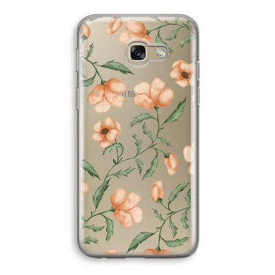 Peachy flowers: Samsung Galaxy A5 (2017) Transparant Hoesje