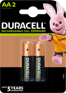 Duracell Recharge Ultra AA-batterijen, verpakking van 2
