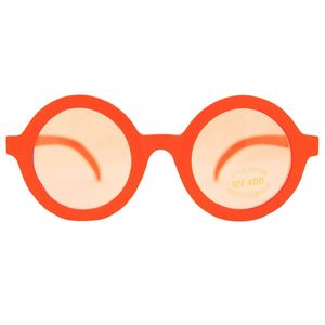 Nerd feest brillen oranje