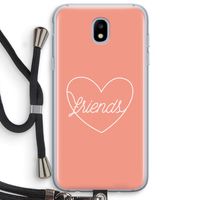 Friends heart: Samsung Galaxy J5 (2017) Transparant Hoesje met koord