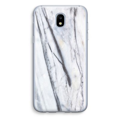 Gestreepte marmer: Samsung Galaxy J5 (2017) Transparant Hoesje