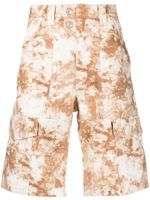 MARANT short cargo à effet délavé - Marron