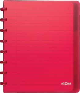 Atoma Trendy schrift, ft A5+, 120 bladzijden, gelijnd, met 6 tabbladen, in geassorteerde kleuren