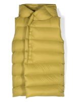 Rick Owens Kids gilet matelassé à fermeture décalée - Vert