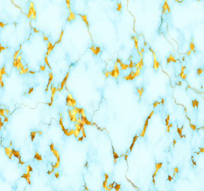 Behang marmer Blauw en goud marmer getextureerd