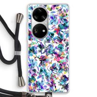 Hibiscus Flowers: Huawei P50 Pro Transparant Hoesje met koord