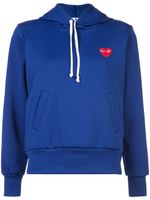 Comme Des Garçons Play sweat à capuche à logo - Bleu