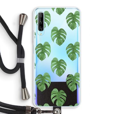 Monstera leaves: Huawei P Smart Pro Transparant Hoesje met koord