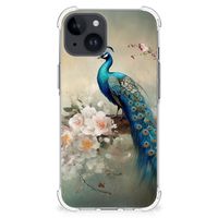 Case Anti-shock voor iPhone 15 Vintage Pauwen - thumbnail