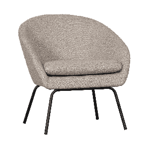 WOOOD Fauteuil Ditte Bouclé - Greige