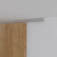 Xperta set 2m rail - alu - Plafond opbouw - Enkele deur - Deurdikte 50-55mm - Dubbele softclose - inbouw auto fix - Set Eindkappen