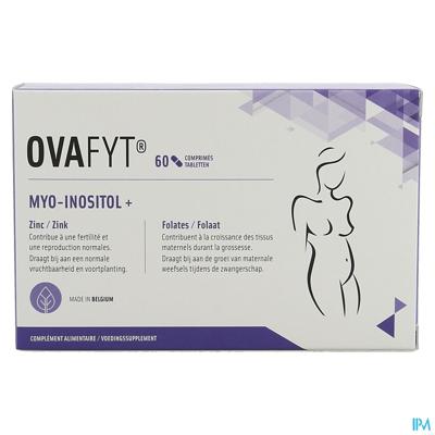 Ovafyt Myo-Inosiol + Zink + Folaat Vruchtbaarheid en Zwangerschap 60 Tabletten