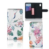 Alcatel 1B (2020) | Telefoonhoesje | Met pasjeshouder | Bird Flowers Alcatel 1B (2020) | Telefoonhoesje | Met pasjeshouder | Bird Flowers