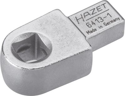 HAZET Houder insteekvierkant 6413-1 · 9 x 12 mm insteekvierkant massief · 3/8 inch (10 mm) vierkant hol · Lengte: 43,5 mm