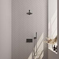 Thermostatische Inbouwdoucheset Brauer Gunmetal Edition Recht Met Drukknoppen (Alle Opties)