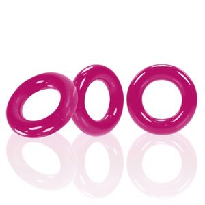 Oxballs - Willy Rings 3-pack Flexibele Cockringen Roze