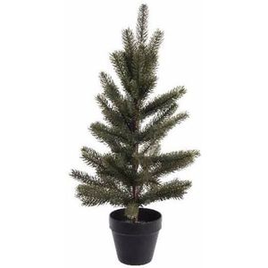 Kerst kunstboom groen in pot 60 cm   -