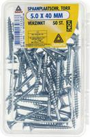 Spaanplaatschr. torx 5.0x40mm vz 50st - Deltafix Spaanplaatschr. torx 5.0x40mm vz 50st - Deltafix