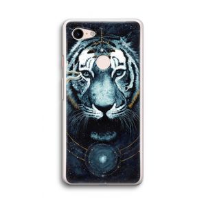 Darkness Tiger: Google Pixel 3 Transparant Hoesje