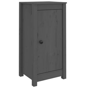 The Living Store Dressoir - Grijs - Massief Grenenhout - 40x35x80cm