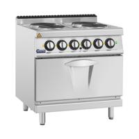Elektrische fornuis met oven - 13,9 kW - 4 platen - 80 x 73 cm - Pro 730 Serie - Royal Catering Elektrische fornuis met oven - 13,9 kW - 4 platen - 80 x 73 cm - Pro 730 Serie - Royal Catering