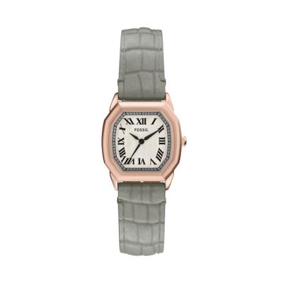 Horlogeband Fossil ES5435 Leder Grijs 16mm