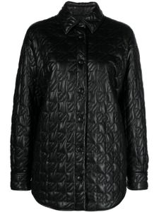 MSGM veste matelassée à col zippé - Noir