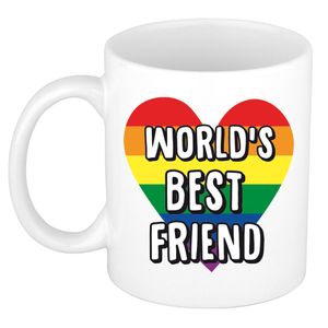 Cadeau koffiemok voor beste vriend of vriendin - Worlds Best Friend - 300 ml